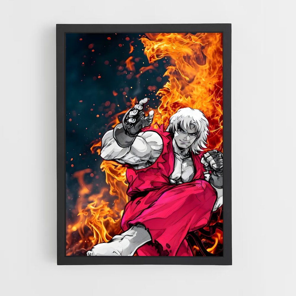 Poster Ryu, L'Art du Combat – affiche Street Fighter (vue 2)